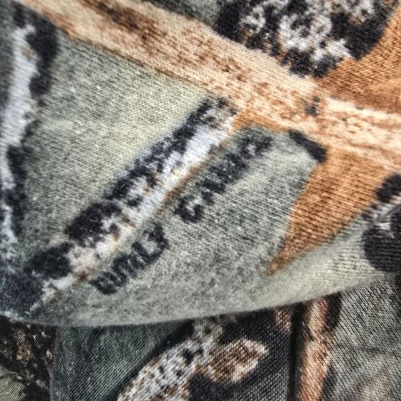 WFS Element Gear Hoodie Mens XL Camo Burly Gang Woodland Pullover Sweatshirt - Picture 10 of 14